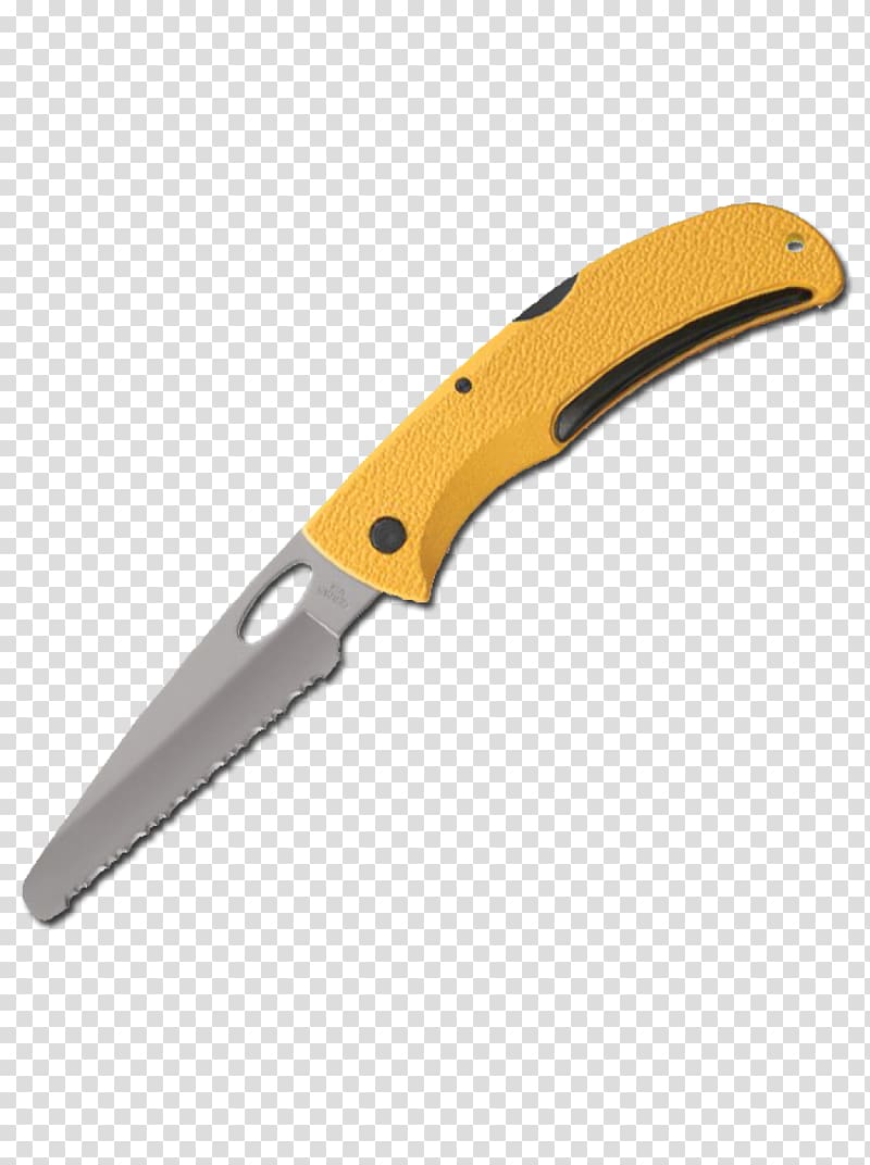 Utility Knives Hunting & Survival Knives Knife Serrated blade Cutting tool, knife transparent background PNG clipart