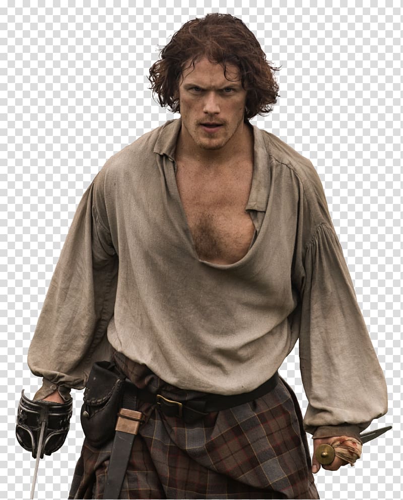 Sam Heughan Outlander Jamie Fraser Voyager Television show, Balaur transparent background PNG clipart