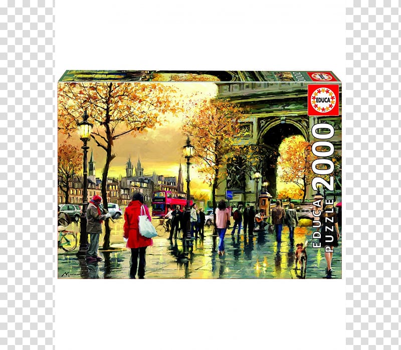 Arc de Triomphe Jigsaw Puzzles Eiffel Tower Educa Borràs, eiffel tower transparent background PNG clipart