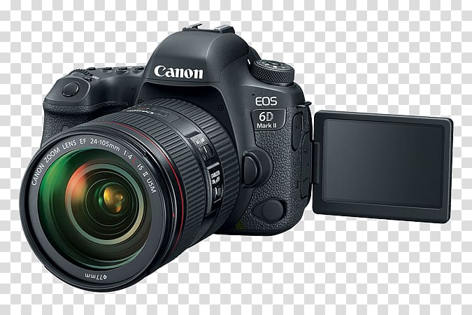 Canon EOS 6D Mark II Canon EOS 5D Mark IV Canon EOS 200D, Camera transparent background PNG clipart