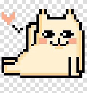 Pixel Cat icon. Free download transparent .PNG