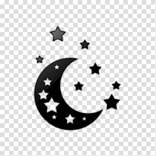 moon and star illustration, Moon Star Computer Icons Lunar phase , Icon Moon Library transparent background PNG clipart
