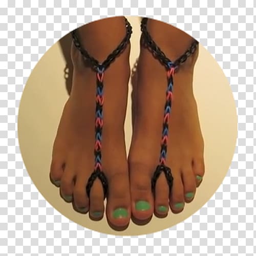 Rainbow Loom Sandal How-to Tutorial, sandal transparent background PNG clipart