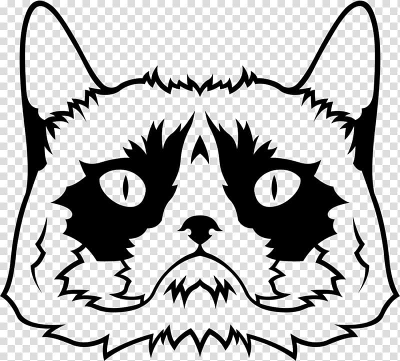 Whiskers Kitten Domestic short-haired cat Tabby cat , Grumpy Cat Stickers transparent background PNG clipart