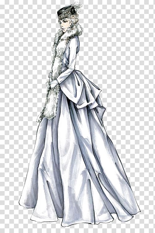Costume Designer Drawing Academy Award for Best Costume Design Sketch,  Dress Girl, white, painted, fashion Girl png | PNGWing