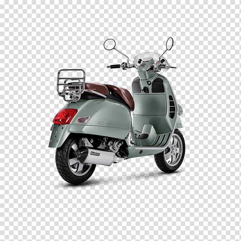 Vespa GTS Exhaust system Scooter Alfa Romeo GTV and Spider, scooter transparent background PNG clipart