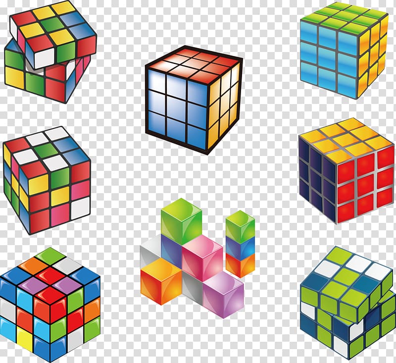 Rubiks Cube, Color Cube transparent background PNG clipart