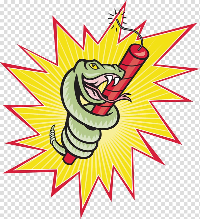 Rattlesnake Vipers Cartoon, dynamite transparent background PNG clipart