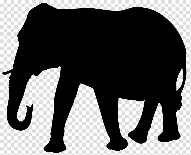 Elephant Indian elephant, Elephant Silhouette transparent background PNG clipart