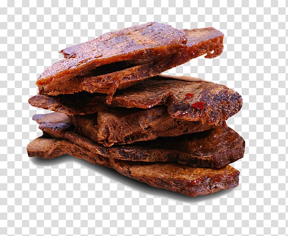 Jerky Bakkwa Red cooking Beef Meat, Maotai beef jerky material transparent background PNG clipart