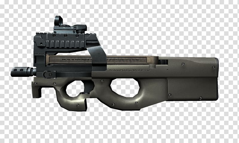 Point Blank FN P90 Weapon KRISS Silencer, submachine transparent background PNG clipart