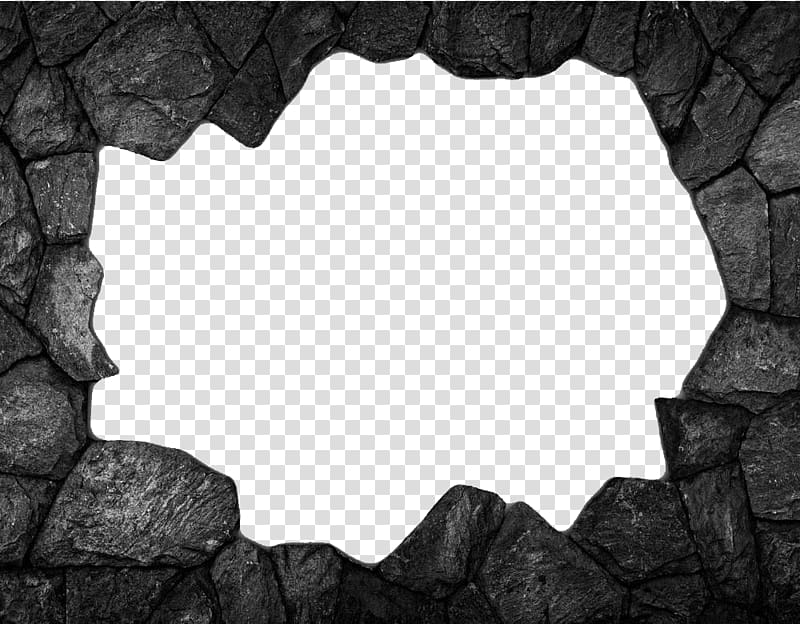 gray rocks illustration frame, Stone wall Brick , Stone wall transparent background PNG clipart