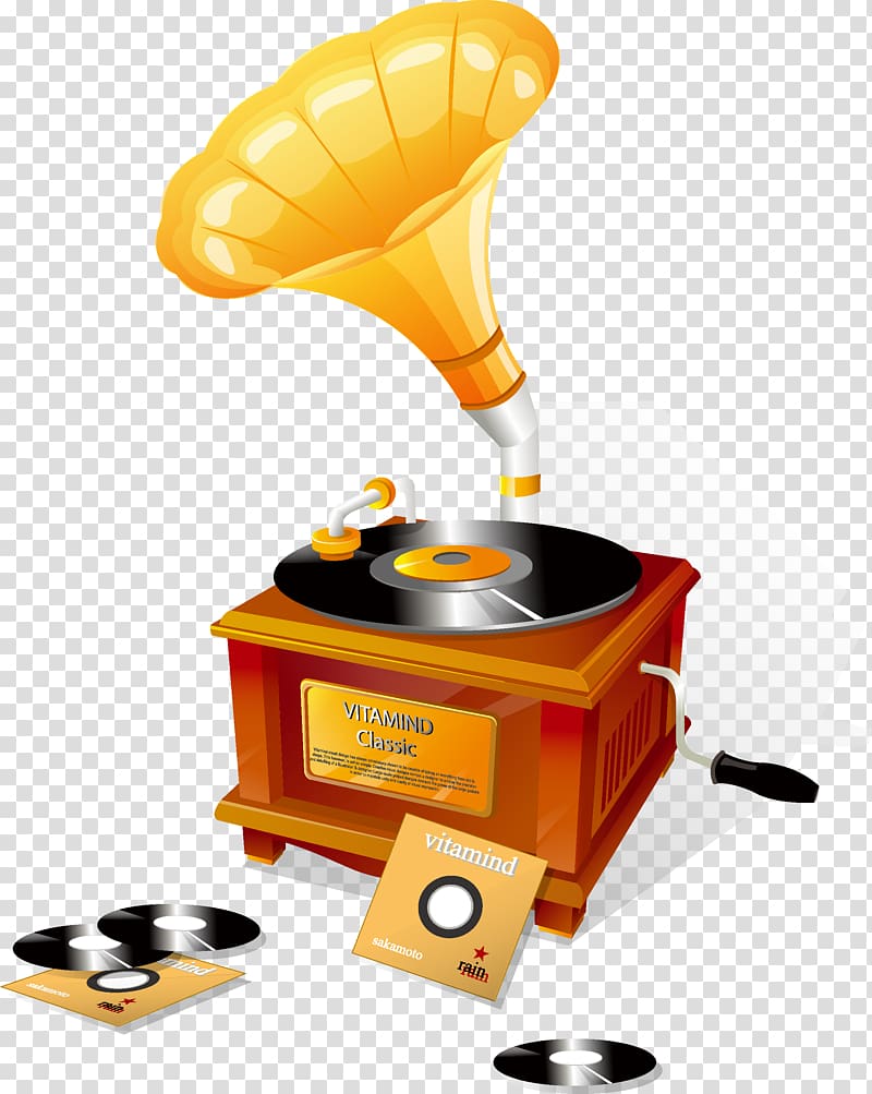 Phonograph record , Vintage Music Player transparent background PNG clipart