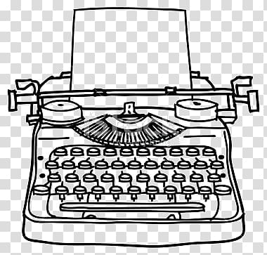 typewriter transparent background PNG clipart