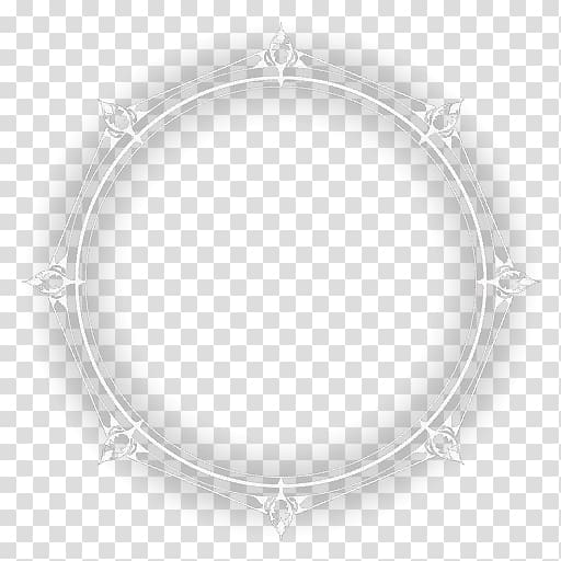 Magic circle, Luminous magic circle, round white logo transparent background PNG clipart