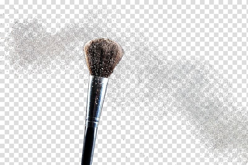 makeup brush , Brush Face powder Cosmetics, Makeup powder transparent background PNG clipart