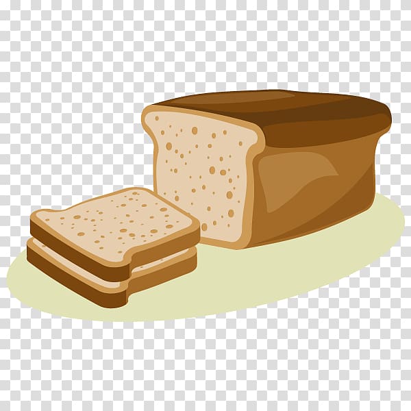 Toast Rye bread Bakery Breakfast White bread, slice of bread transparent background PNG clipart