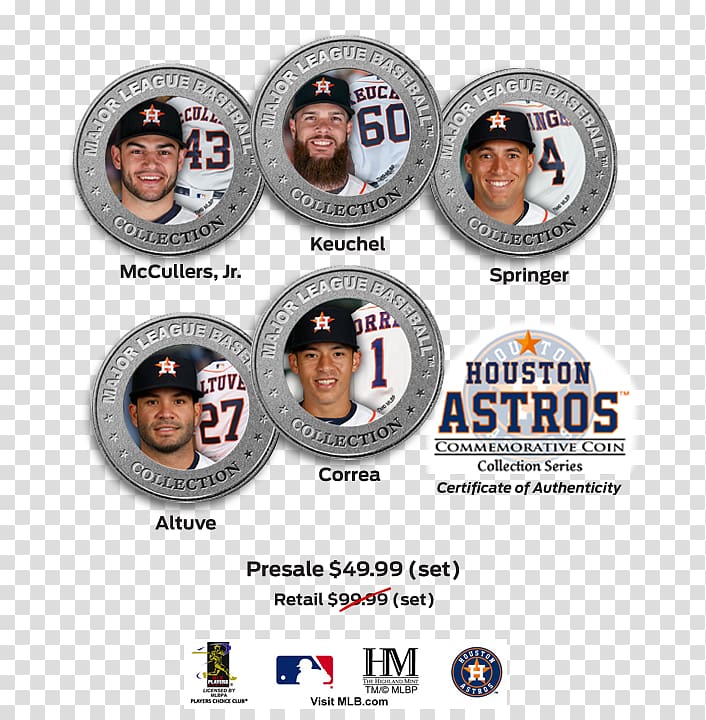 Houston Astros 2017 World Series MLB Baseball, baseball transparent background PNG clipart