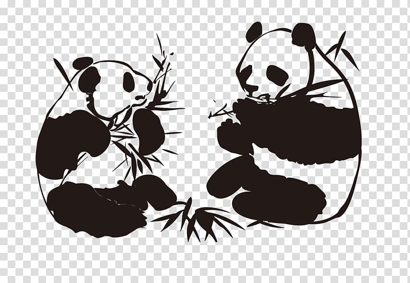China Paper Lancaster Decal Restaurant, Panda eating bamboo transparent background PNG clipart