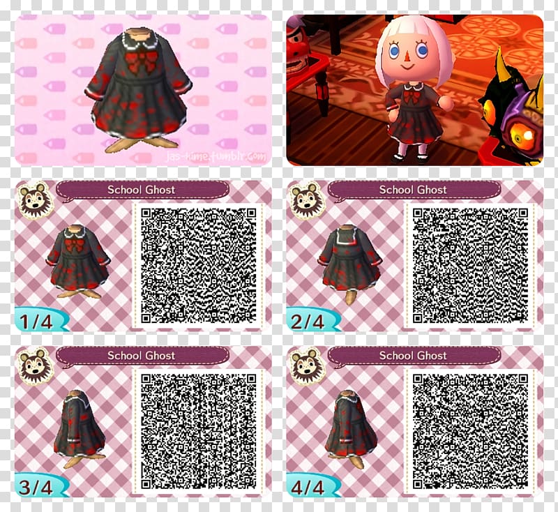 Animal Crossing: New Leaf QR code Clothing Dress, qr code acnl transparent background PNG clipart