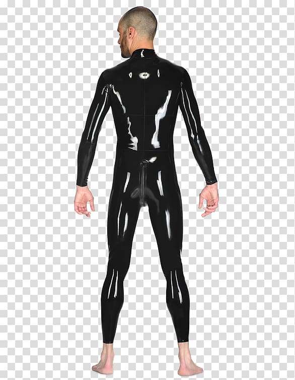 Wetsuit Dry suit LaTeX, latex catsuit male transparent background PNG clipart