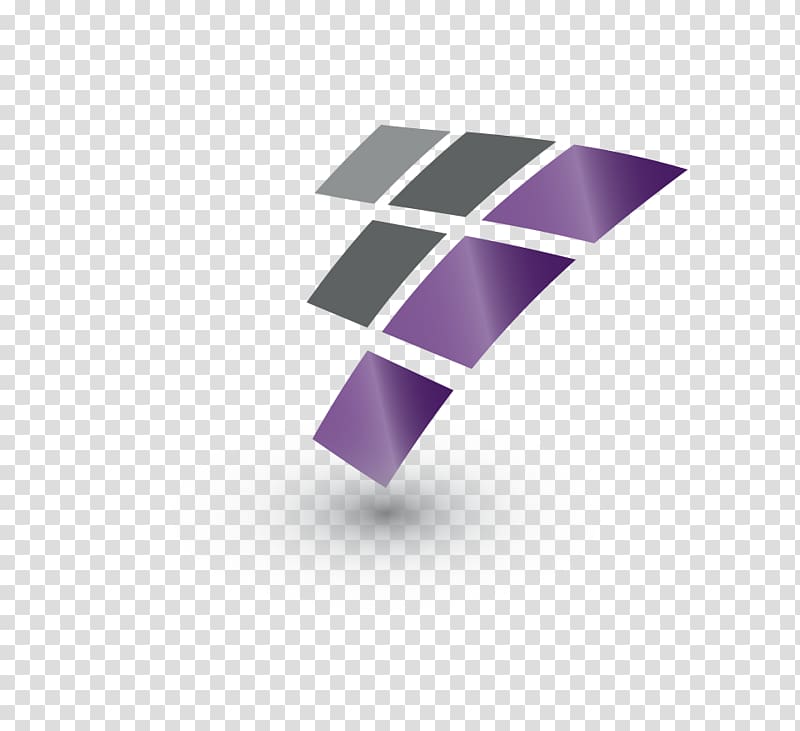 purple, black, and gray square abstract , Web development Logo Graphic Designer, 3d design transparent background PNG clipart