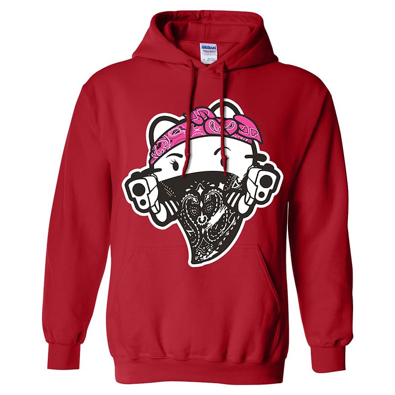 Hello Kitty T-shirt Hoodie Sweater Top, Hoodie transparent background PNG clipart