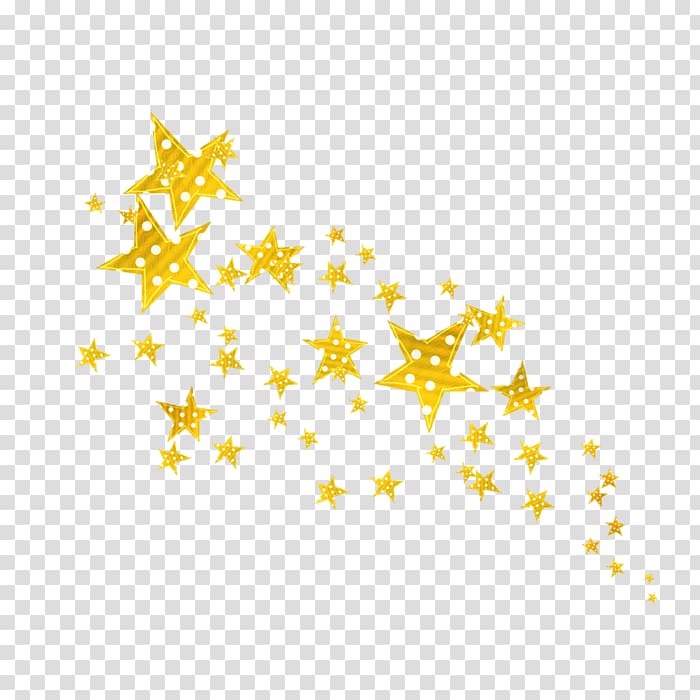 Five-pointed star Gold Yellow, star transparent background PNG clipart