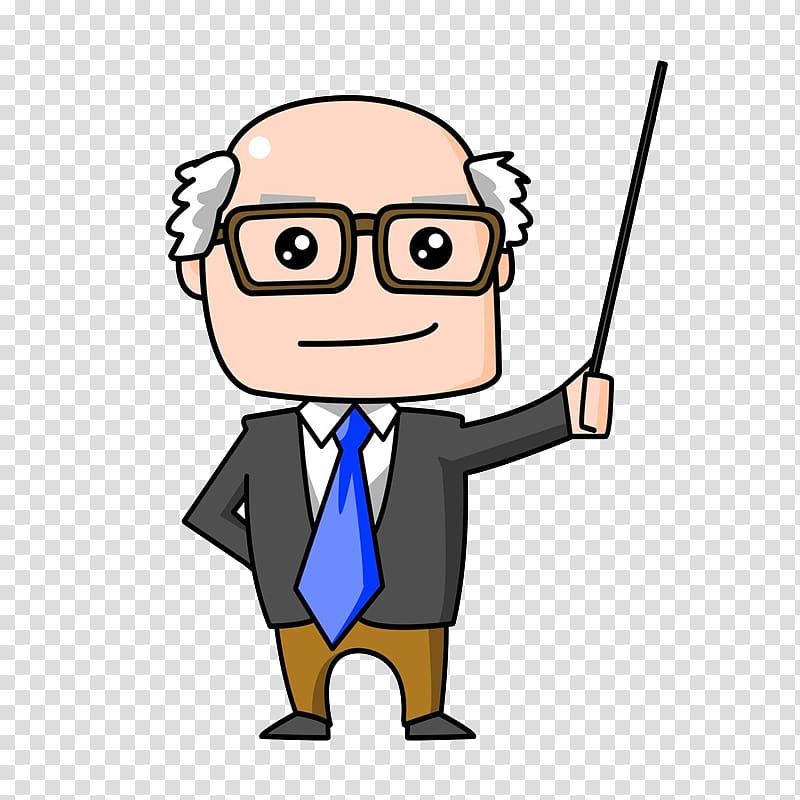 Student Teacher Education , An old professor in a suit transparent background PNG clipart