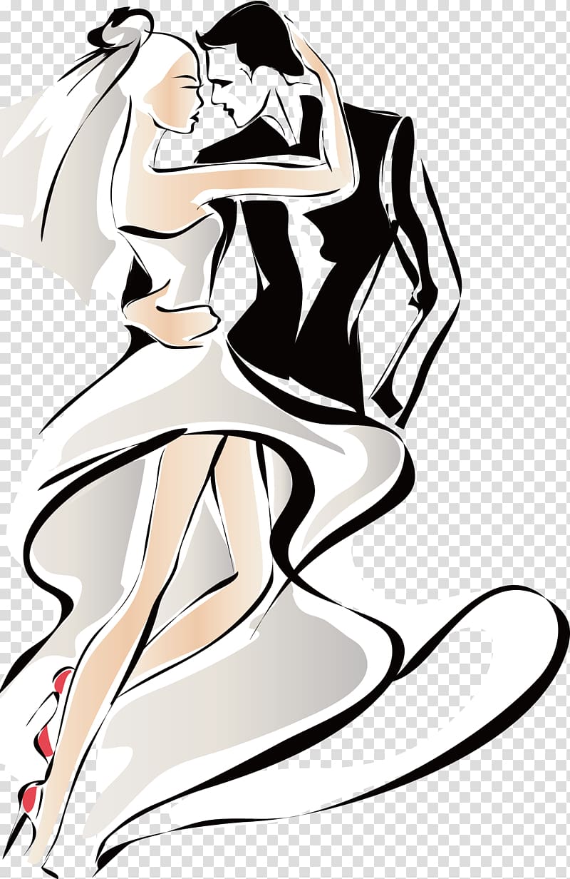 two man and woman dancing , Wedding Woman , Couple hug transparent background PNG clipart