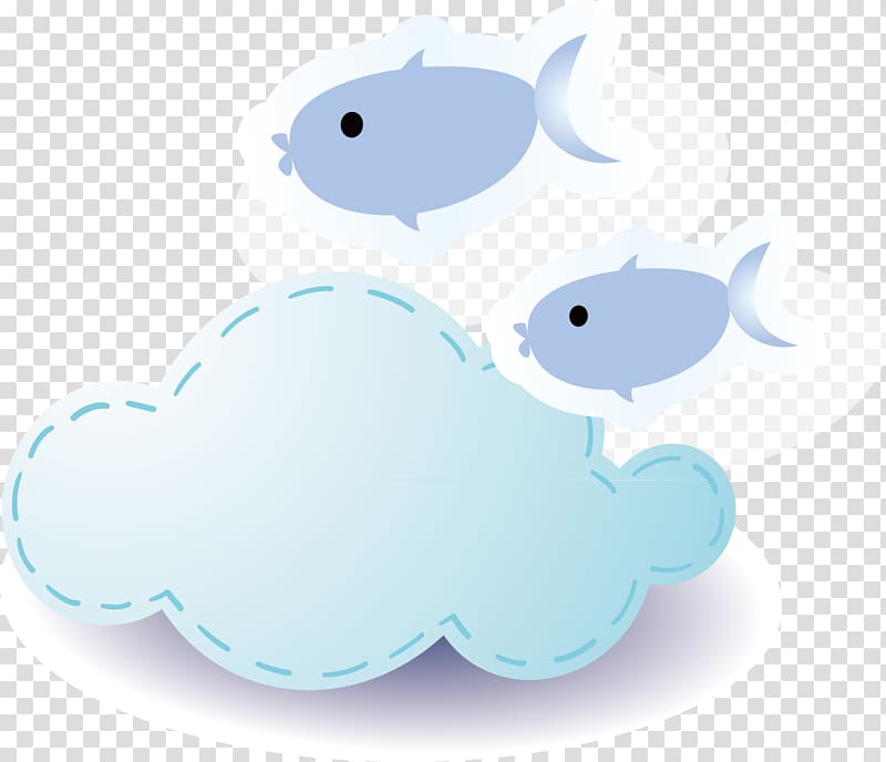 Cloud Fish Euclidean Computer file, Clouds and fish transparent background PNG clipart