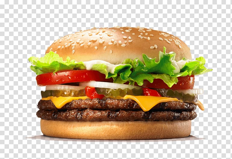 Whopper Hamburger Cheeseburger Burger King grilled chicken sandwiches Chile con queso, burger king transparent background PNG clipart