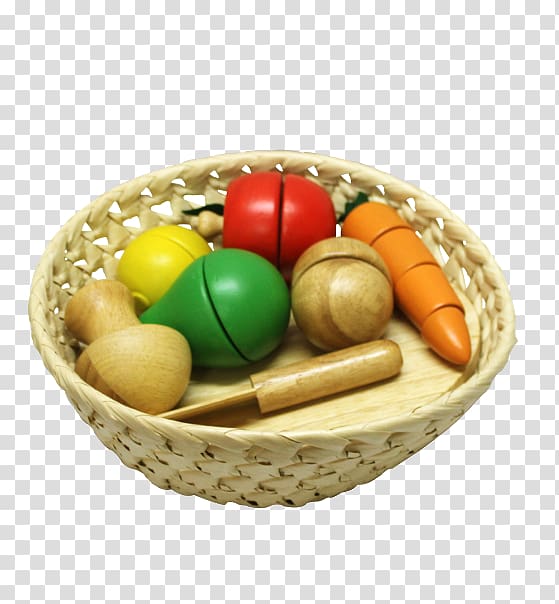 Fruit salad Vegetable, wooden basket transparent background PNG clipart