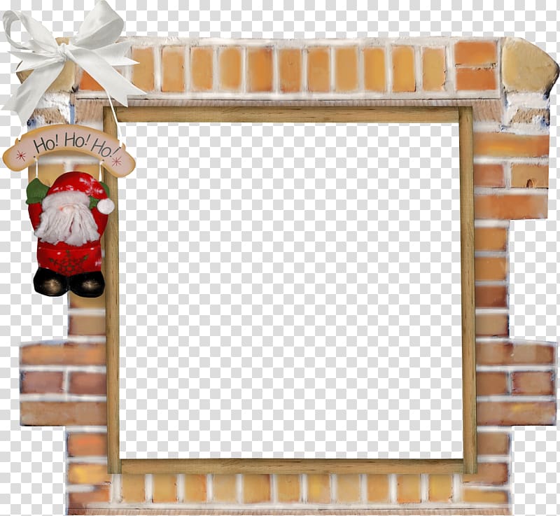 Christmas Santa Claus frame , Christmas elements transparent background PNG clipart