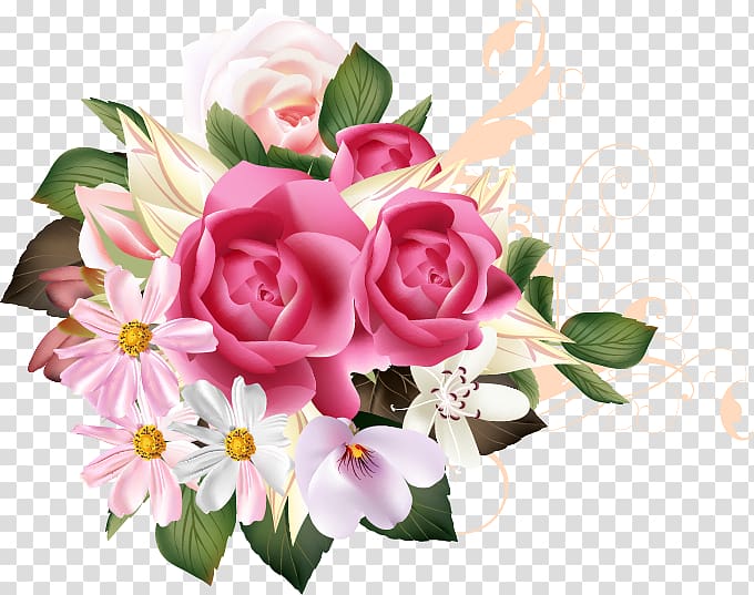 Desktop Ornament, romantic flower transparent background PNG clipart