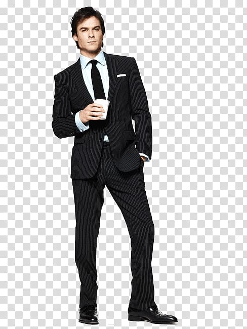 Damon Salvatore Tuxedo Stefan Salvatore Tyler Lockwood , Damon transparent background PNG clipart