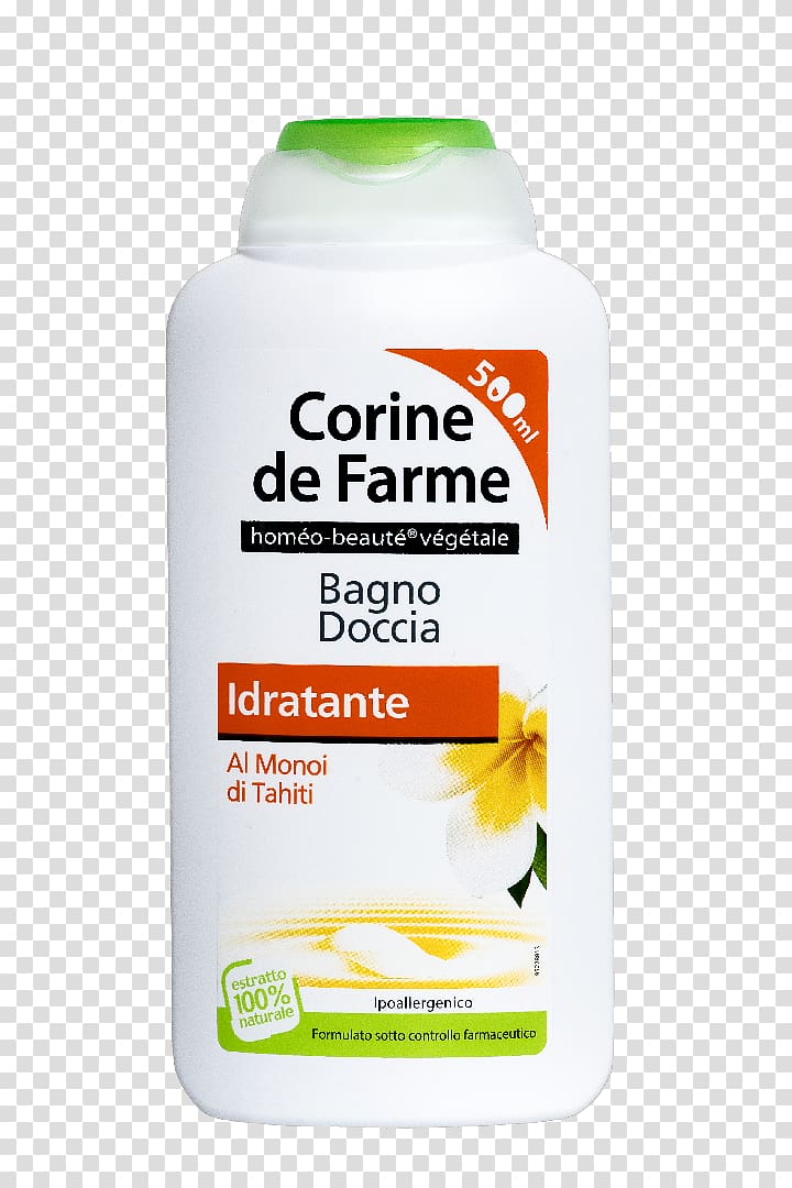 Corine De Farme Douche soin protectrice au Beurre De Karite Liquid Shower gel Shea butter, Monoi transparent background PNG clipart