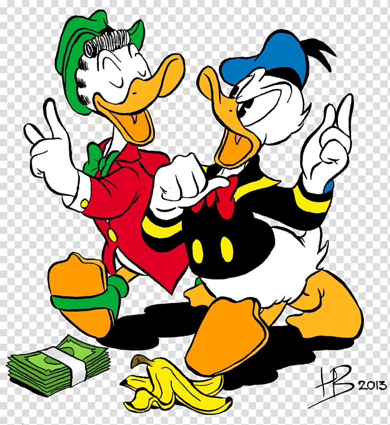 Donald Duck Daisy Duck Scrooge McDuck Mickey Mouse Gladstone Gander, hortensia transparent background PNG clipart