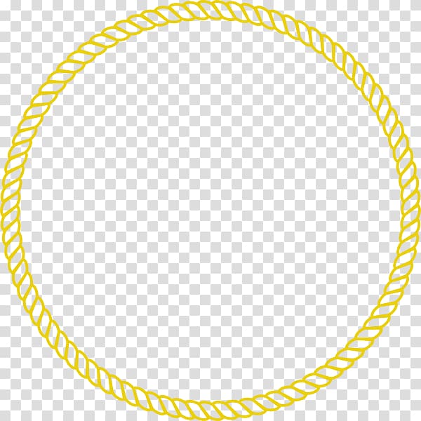 round yellow frame, Rope Circle , Transparaent Lasso transparent background PNG clipart