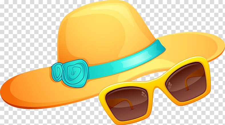 Hat Goggles Sunglasses, Summer transparent background PNG clipart
