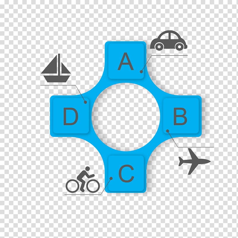 .pptx Icon, PPT blue corresponding to the four corners of travel tools transparent background PNG clipart