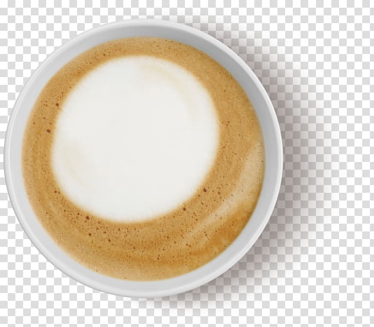 Doppio Cappuccino Latte Coffee Cuban espresso, Coffee Mug Top transparent background PNG clipart