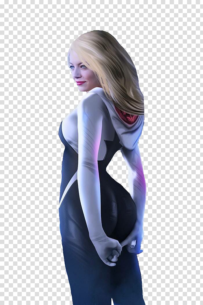 Emma Stone Spider-Woman (Gwen Stacy) The Amazing Spider-Man, gwen transparent background PNG clipart