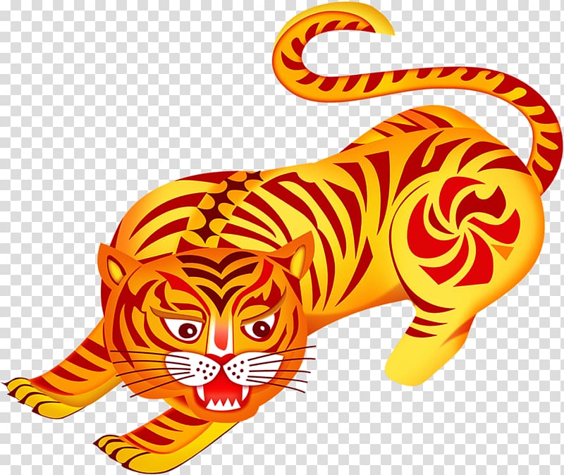 Golden tiger, tiger transparent background PNG clipart