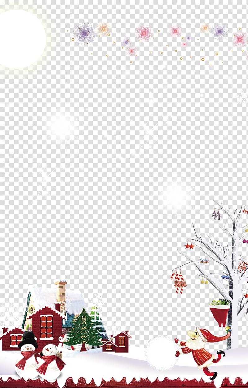 Poster Christmas, Warm Christmas poster fashion elements transparent background PNG clipart