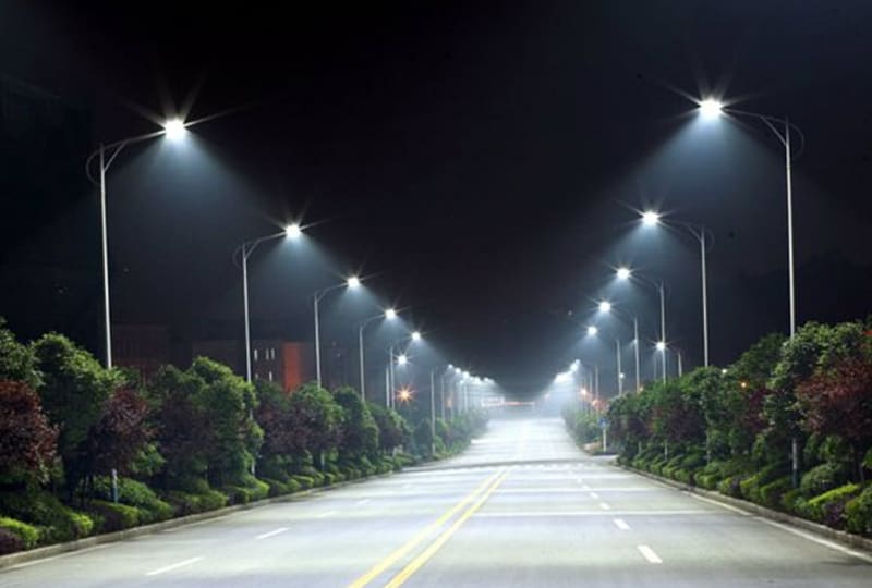 LED street light Lighting Light-emitting diode, street light transparent background PNG clipart