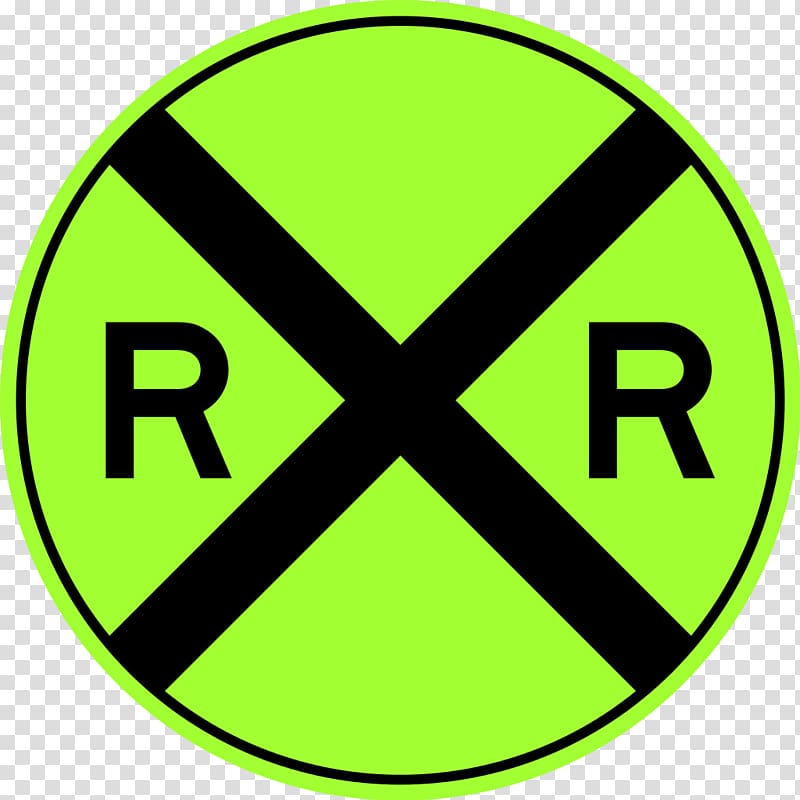 Rail transport Train Level crossing Track Crossbuck, Road Sign transparent background PNG clipart