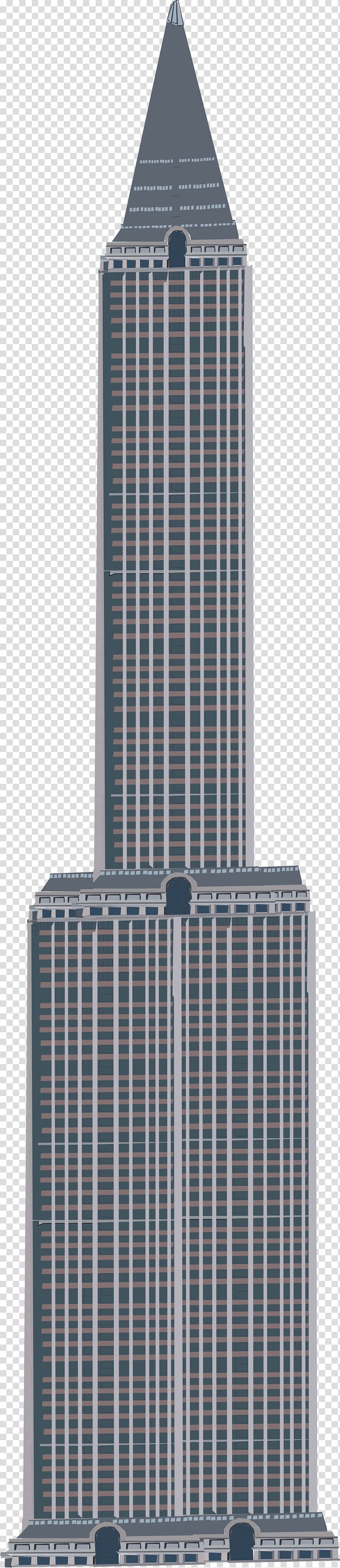 Skyscraper Facade Corporate headquarters Building, empire state buildin transparent background PNG clipart