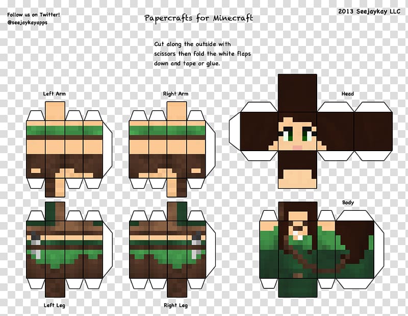 Minecraft Paper Model Mob Coloring Book Minecraft Transparent Background Png Clipart Hiclipart - minecraft roblox coloring book herobrine video game coloring png