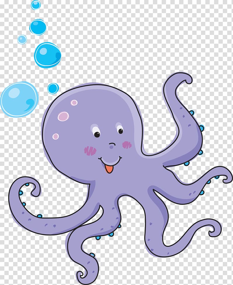 Common octopus Sticker Polyp Child, child transparent background PNG clipart